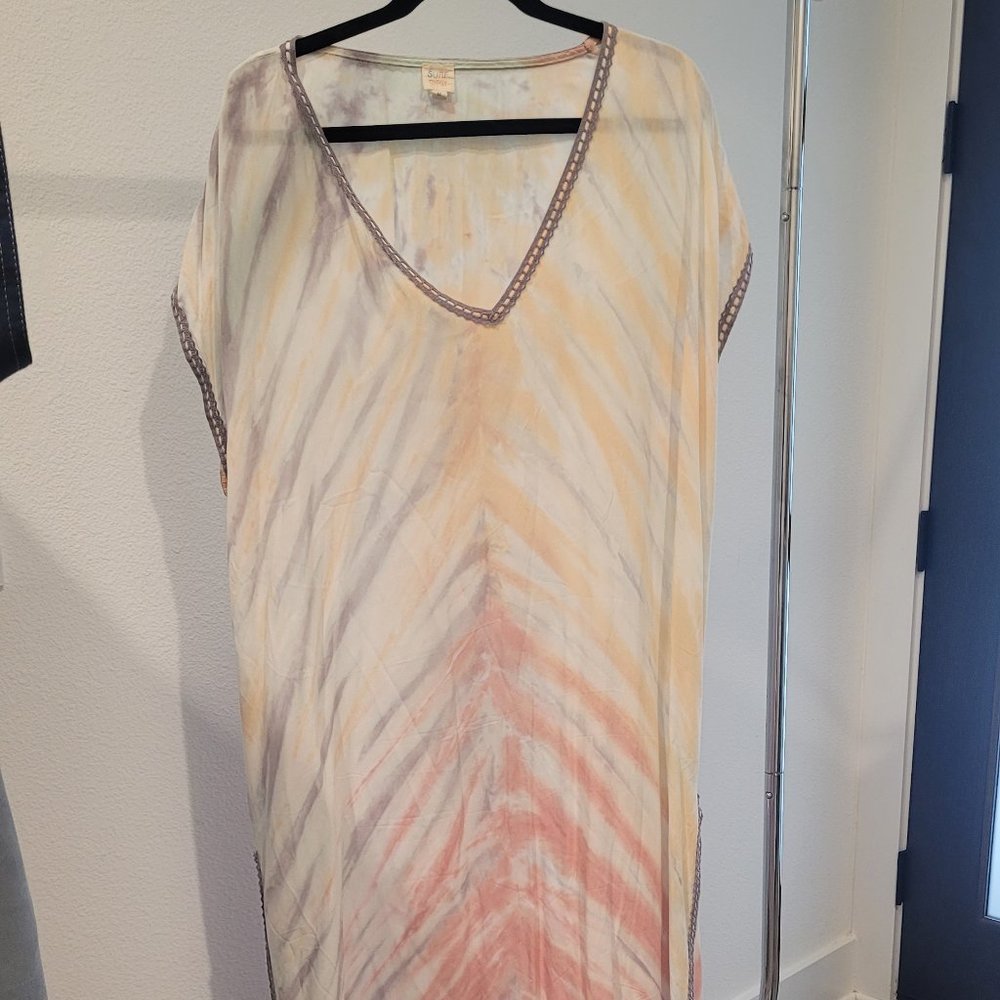Tie-Dye Mesh Tunic Coverup by Surf Gypsy
